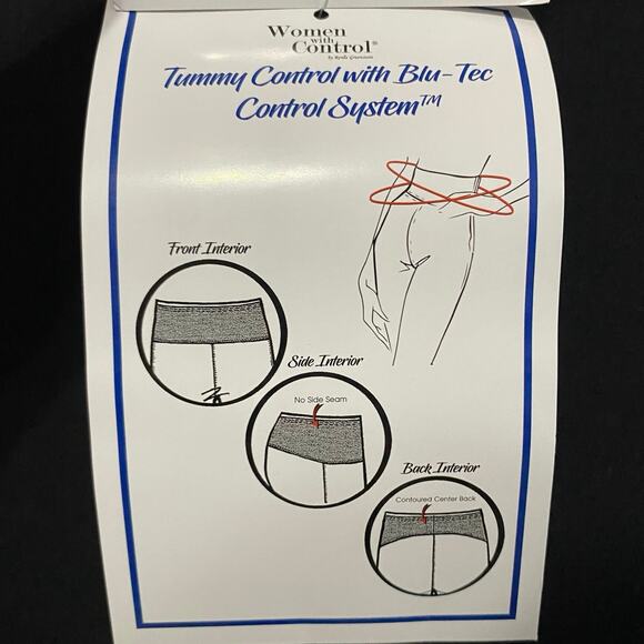 WOMEN WITH CONTROL NWOT Finespun Jersey Tummy Control Midi Dress Black Large - Picture 6 of 8